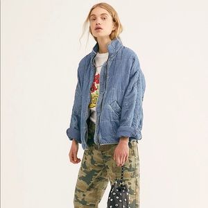 New free people dolman denim jacket